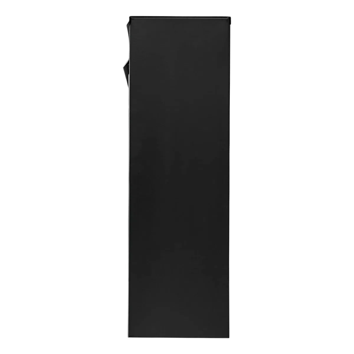 Burg-Wächter Briefkasten Edelstahl mit Namensschild, A4 Einwurf-Format, Verzinktes Stahlgehäuse anthrazit beschichtet mit Edelstahl Tür, Oxford-Set 6877 B+S, Mattschwarz