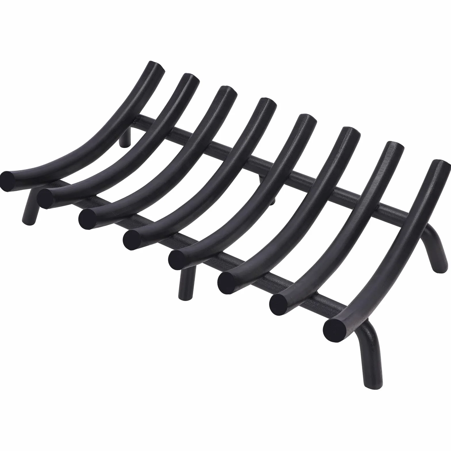 Kaminrost, strapazierfähig, Kaminholzhalter, Roste, massiver runder Stahl, für drinnen und draußen, Camping, Kamin, Holzverbrennung, Kaminzubehör, Werkzeuge (20 inch)