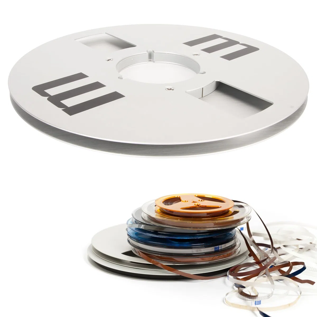 Aufwickelspule, 1/4 10 Zoll Leere Bandspule, Universelles Offenes Bandspulen-Tonband-Leerspulen-Öffnungsmaschinenteil aus Aluminiumlegierung für Reel-to-Reel-Kassettenspieler