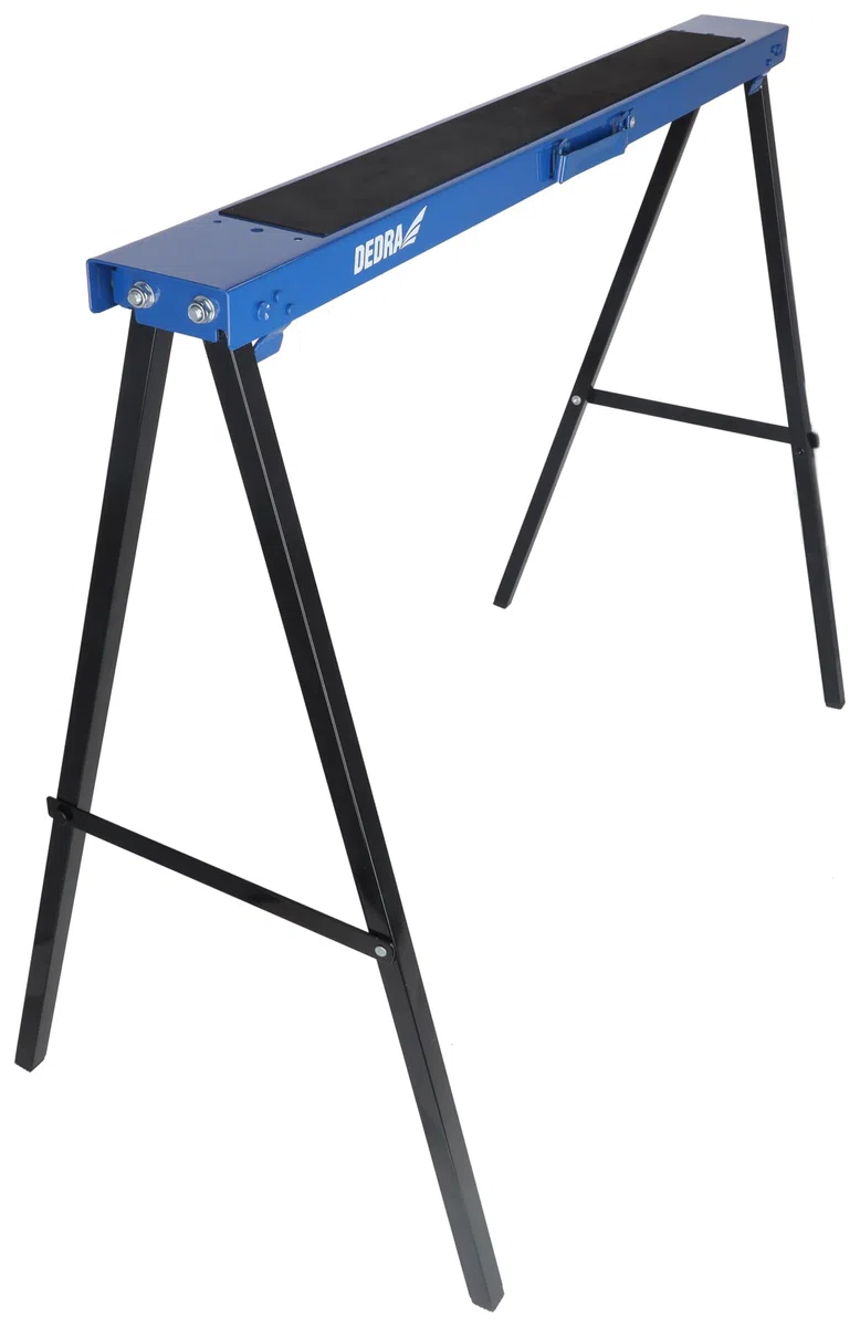 Dedra N110 2 Stück Metallböcke, multifunktionale Lösung für Arbeitsplätze, Tragfähigkeit 250 kg/Paar, Höhe 78 cm, Länge 99,5 cm, zusammenklappbar, Arbeitsfläche mit Anti-Rutsch-Auflage