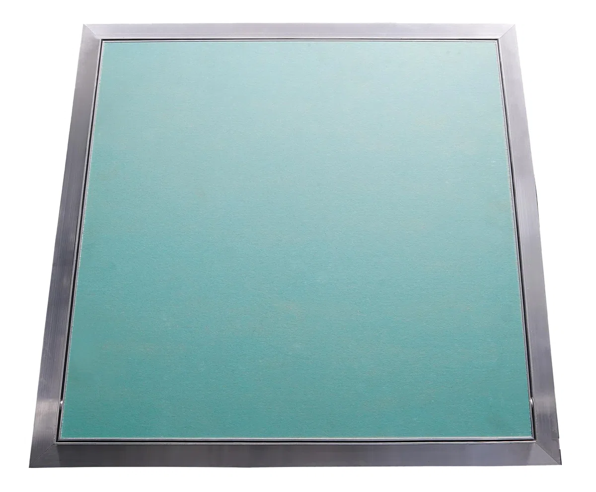 Heka Revisionsklappe 20 x 20 cm (200 x 200 mm) Alu/GK 25 mm aushängbar | Beide Hände frei zum Arbeiten – die ganze Öffnung steht dir offen