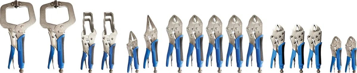 BRILLIANT TOOLS BT065016 Feststellzangen-Satz, 16-tlg. [Powered by KS TOOLS]