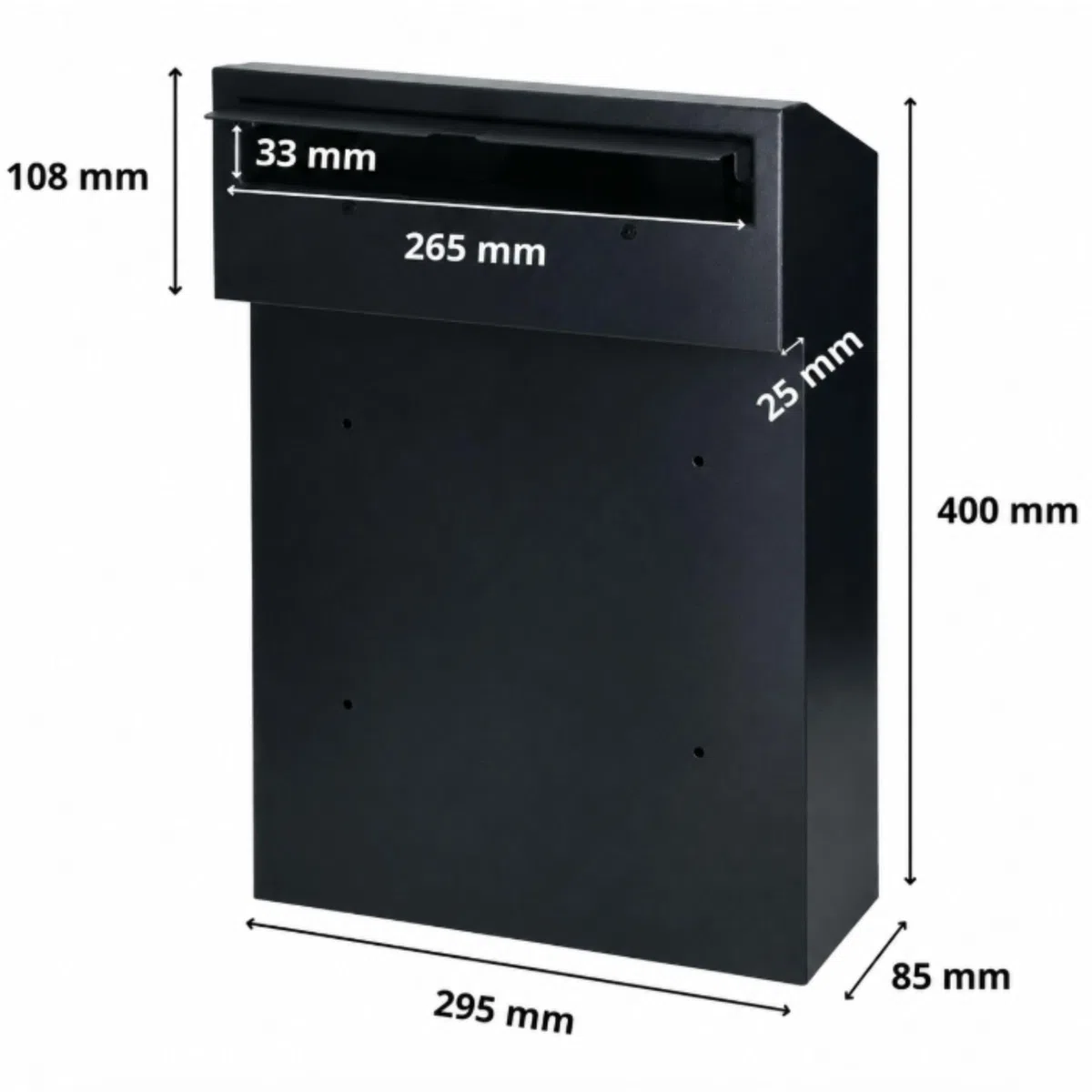 Briefkasten Günstig Groß und Wasserdicht Beste Briefkasten Klein Briefkasten mit Namen - Ideal für den Außenbereich Zwei Montagemöglichkeiten