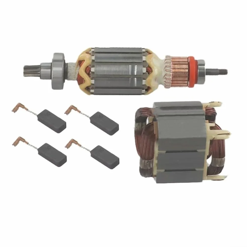 Elektrowerkzeug Ersatzteile Set mit Stator und 4 Kohlebürsten für Makita HR4001C HR4010C HR4011C HR4003C HR4013C Ersatz für 513633-7 625758-6 CB350