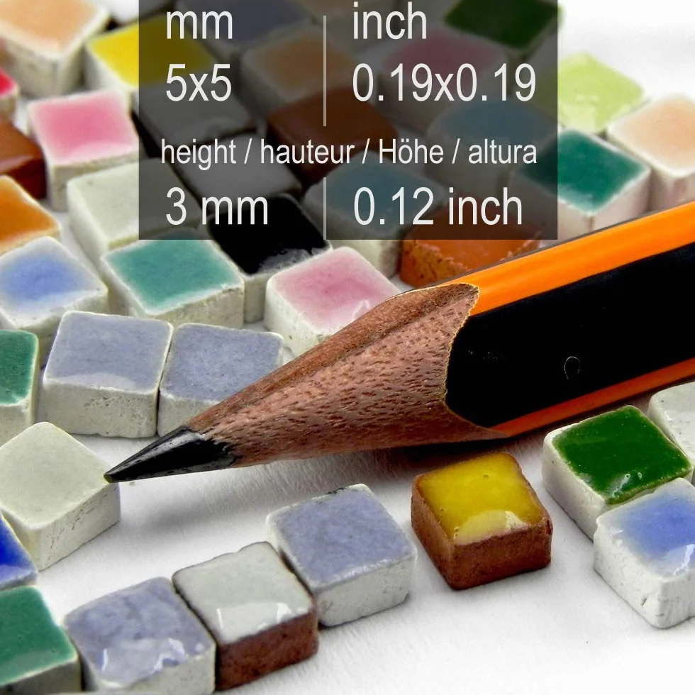 Mosaik Minis 5x5mm), 5000 Stück, Buntmix, MXAL