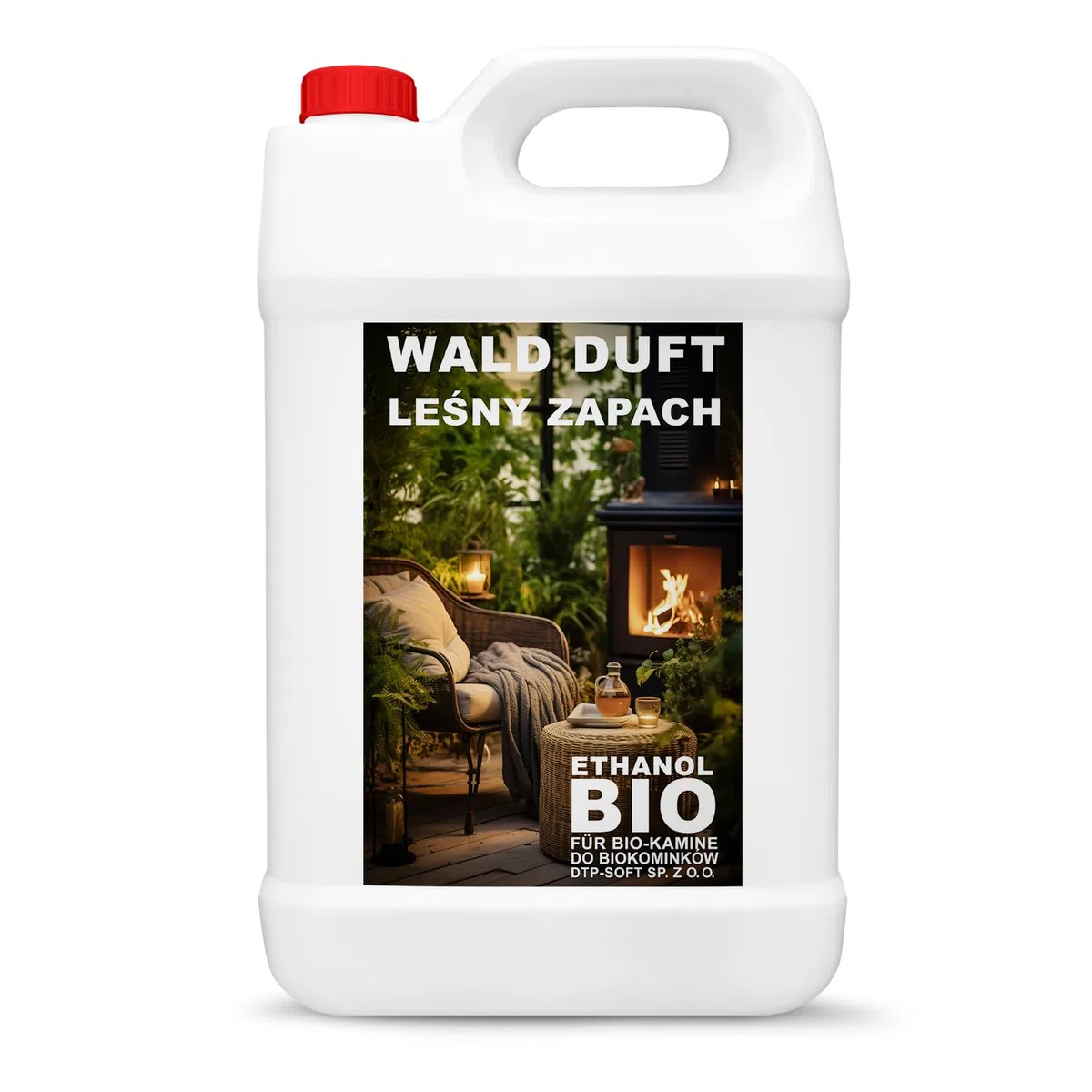 4x5 Liter Bioethanol Premium 100% fürAlkohol für Kamin (WALDGERUCH, 20L)
