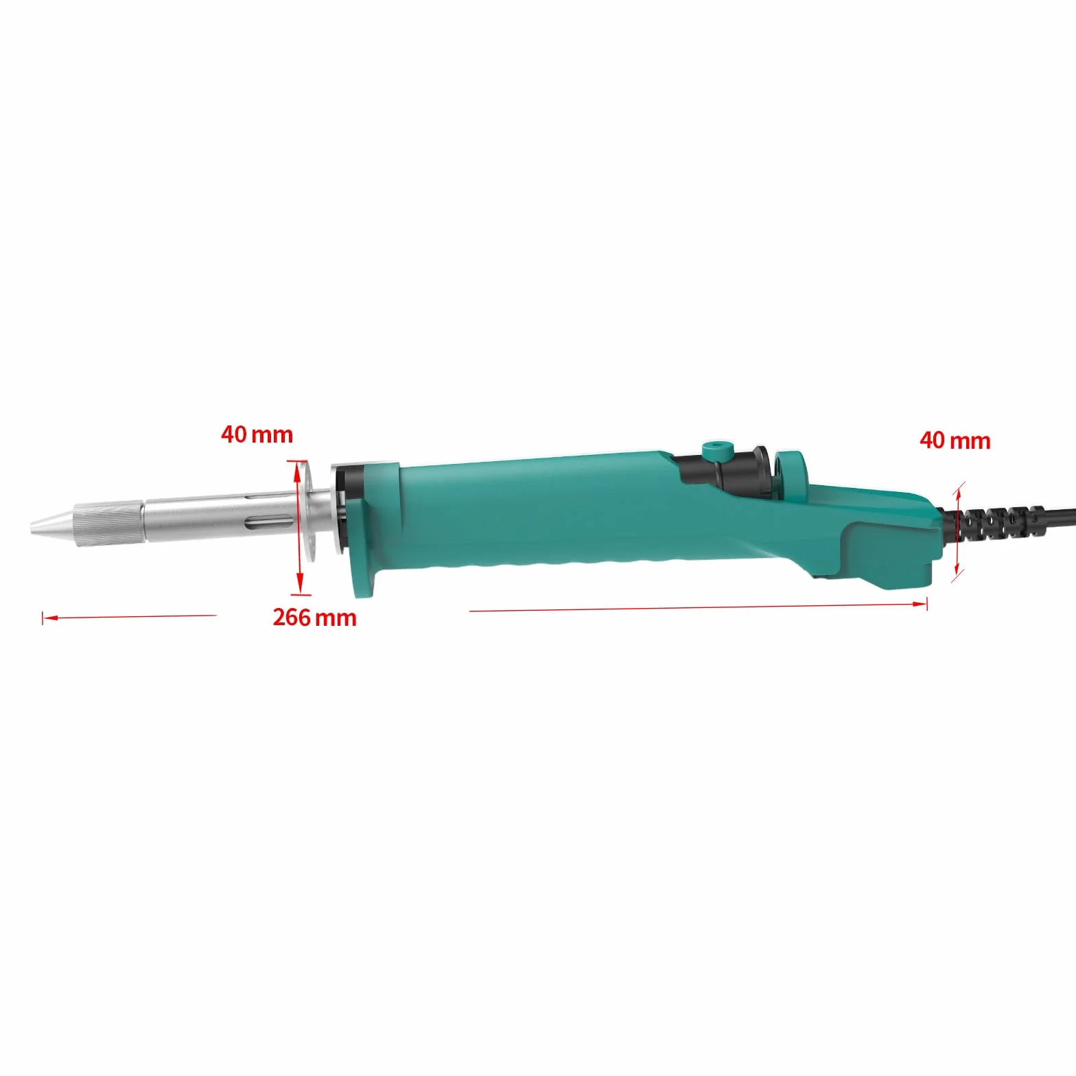 YIHUA 929D-VI Temperaturgeregelter Elektrischer Entlötkolben mit Verbesserter Leistung, Beheizter Entlötpumpe, 3 Düsen und Lötpumpenfunktion(EU Plug)