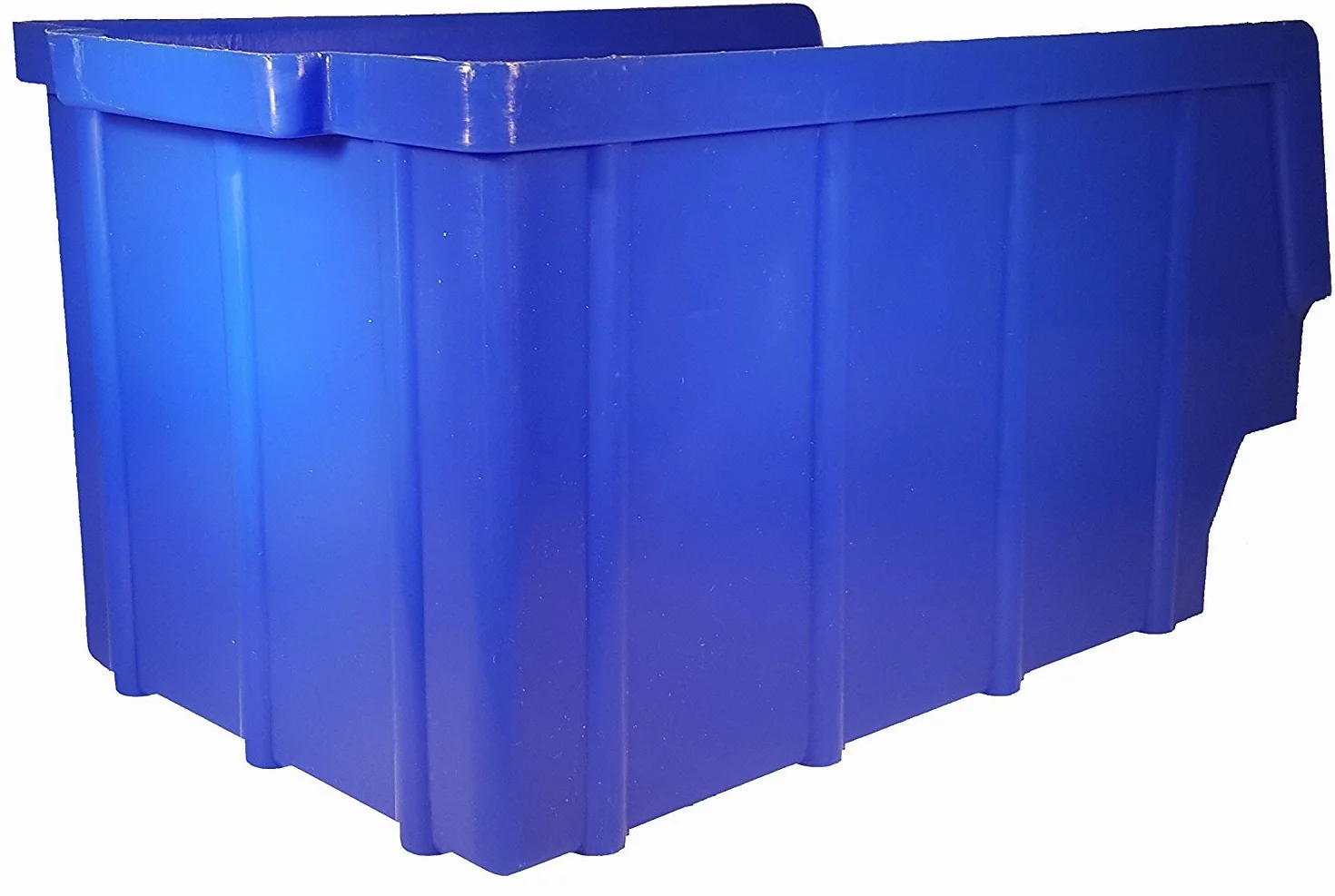 S&S-Shop 10 Stück Stapelboxen – blau – Größe 3 ( 145 x 248 x 127 mm ) - stapelbar / Sichtbox / Regalbox / Lagerbox