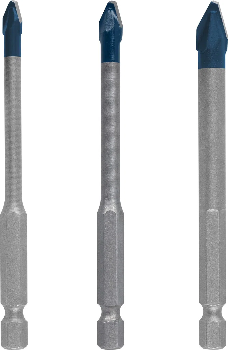 EXPERT HEX-9 Hard Ceramic Drill Bit 3pc set 5/6/8mm