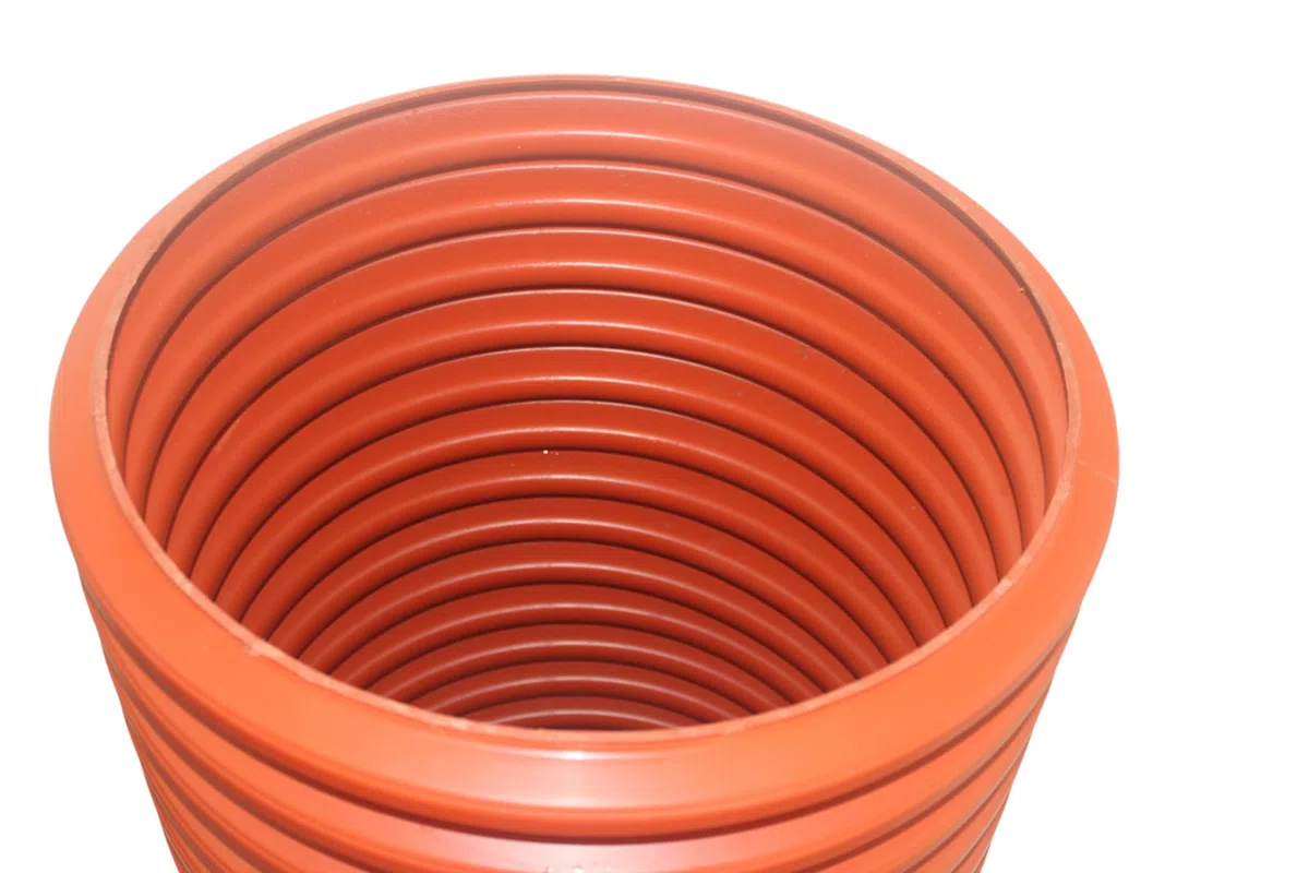 Sickerschacht Wellrohr DN315 DN400 KG Rohr Anschluss DN110 Kontrollschacht Deckel Drainage Fallrohr Dachrinne (DN400/110) Kunststoffschacht Regenwasserschacht Systemschacht Abwasserschacht