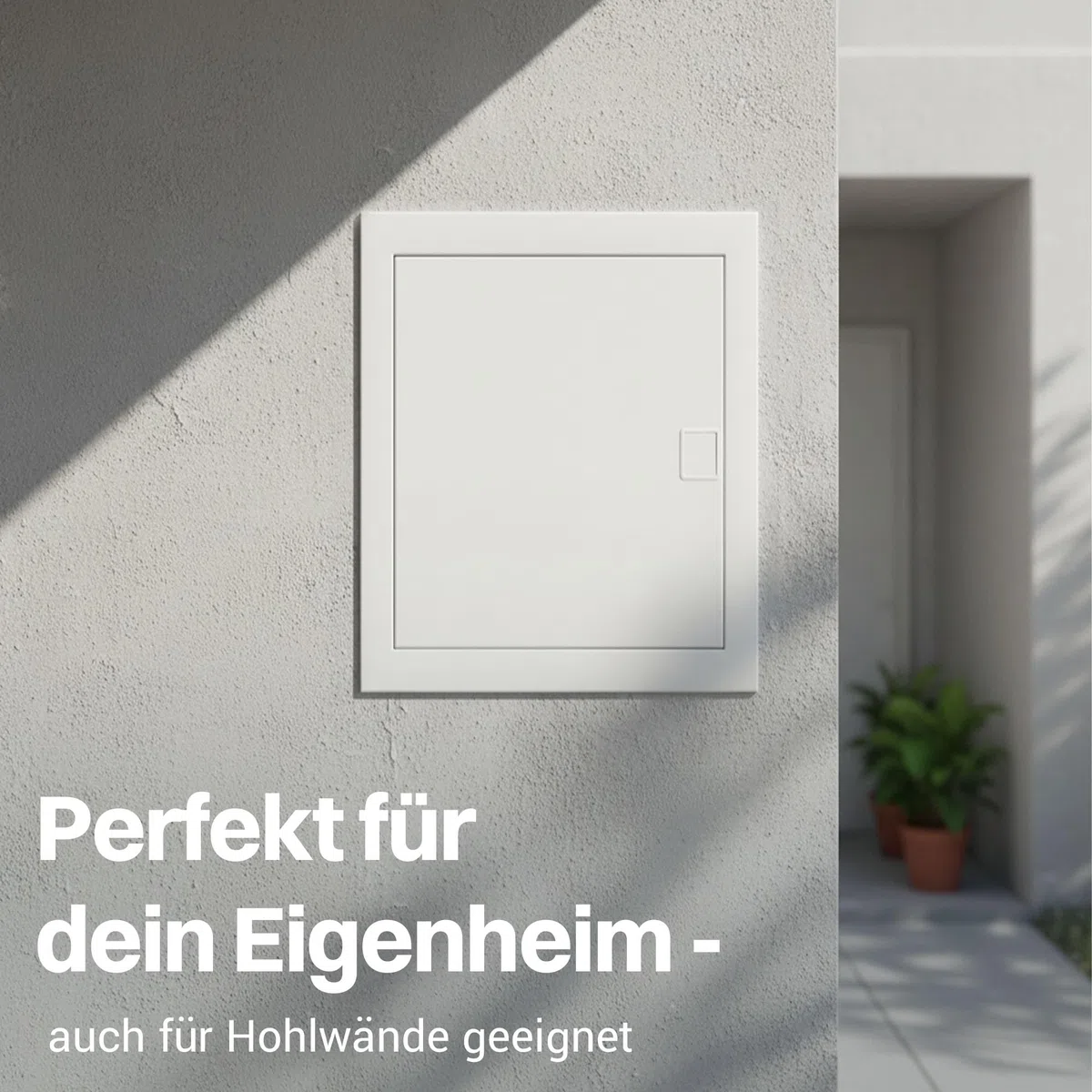 Intratec Sicherungskasten Unterputz 2 reihig – Unterputz & Hohlwand Verteilerkasten IP40 für 24 Module mit weißer Tür und Hutschiene einfache Elektroinstallation Zuhause & Gewerbe – 442 x 346 x 94mm