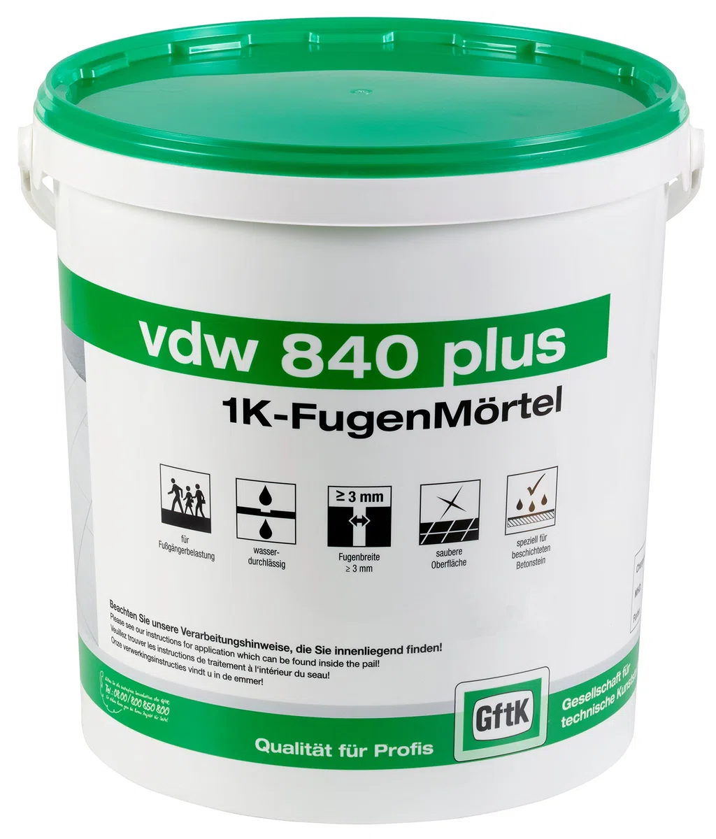 vdw840 plus 1K-Fugenmörtel 12,5 kg (Basalt)