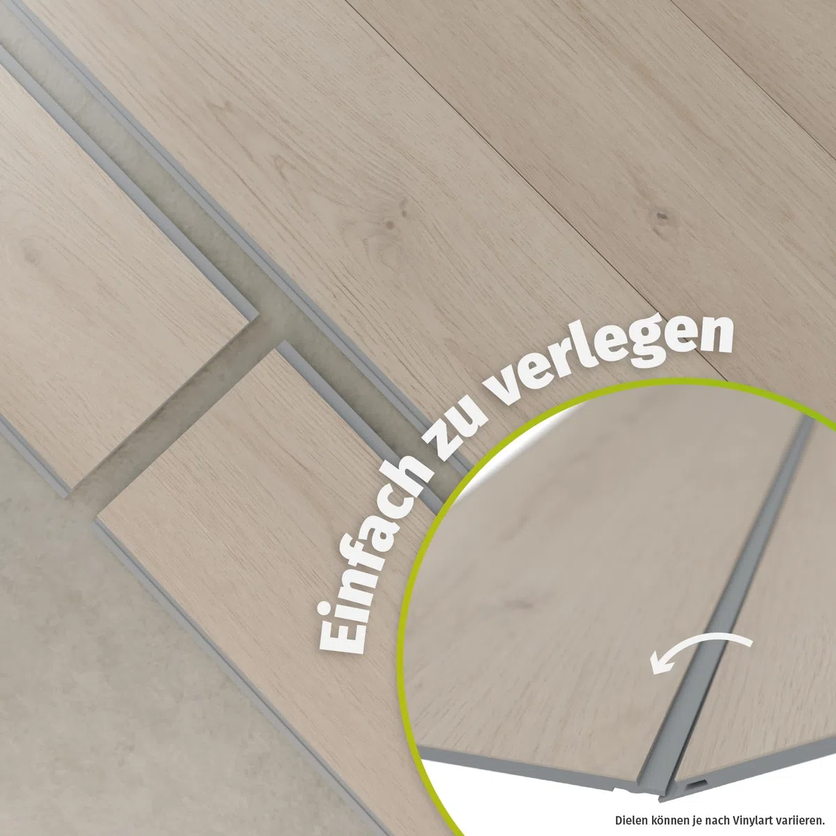 HORI Klick Hartvinylboden Rigid SPC Steinfliese Fliesenoptik - Klick-Vinyl mit Trittschalldämmung - schwimmende Verlegung - 91,5 x 47,4 x 0,6 cm - 1,736 m² - 4 Dielen