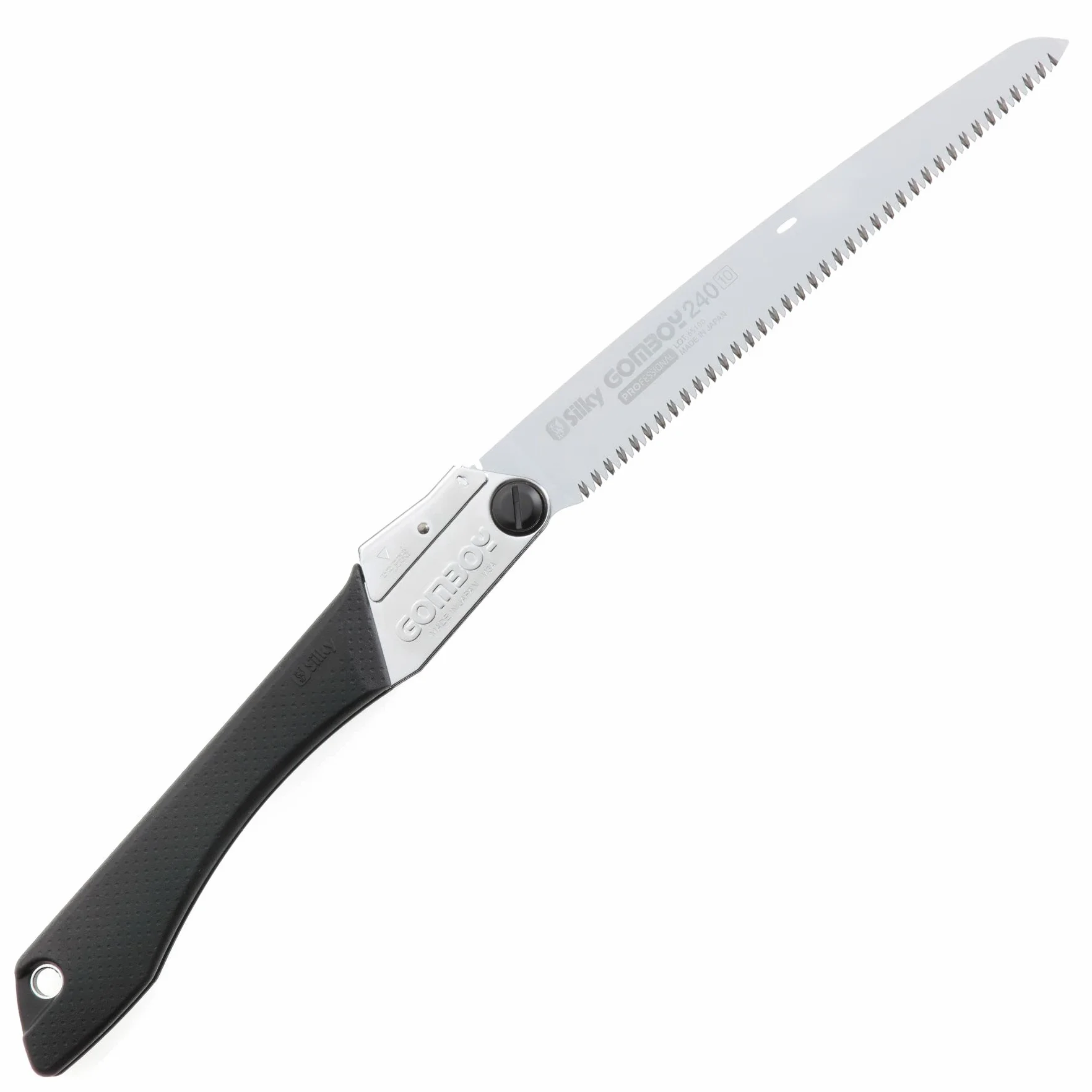 SILKY Gomboy 240 Klappsäge | Medium 10 Z/30 mm | 240 mm Zugsägeblatt aus Premium Japanese Steel | kompakt & leicht | präzise Schnitte | Outdoor, Camping, Handwerk