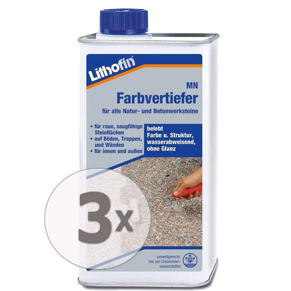 Lithofin MN Farbvertiefer 3 l - macht wasser & schmutzabweisend - lösemittelhaltig