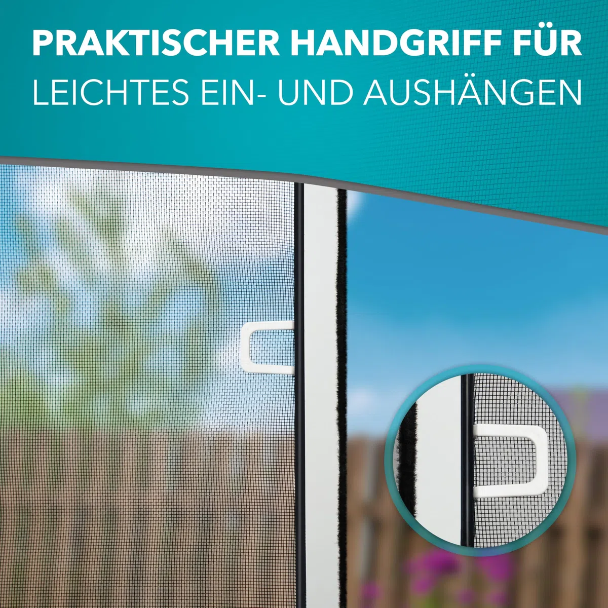 APANA Fliegengitter Fenster 130x240 cm weiß - Alurahmen & robustes Fiberglasgewebe – Insektenschutz ohne Bohren mit Bürstendichtung – montagefertig – Fliegennetz