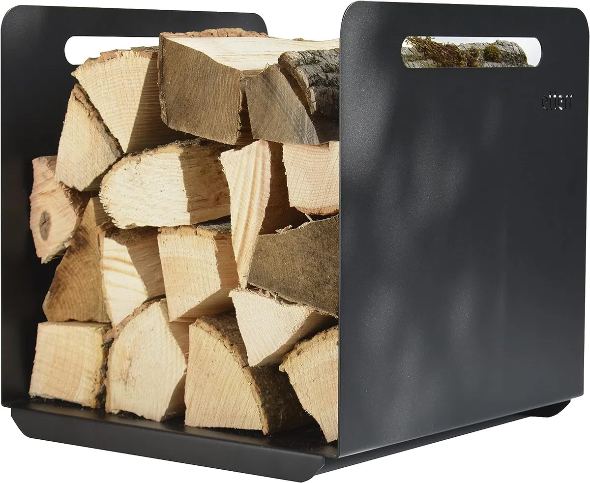 Unterstützung für Brennholz und Holzbriketts, 100% Stahl.