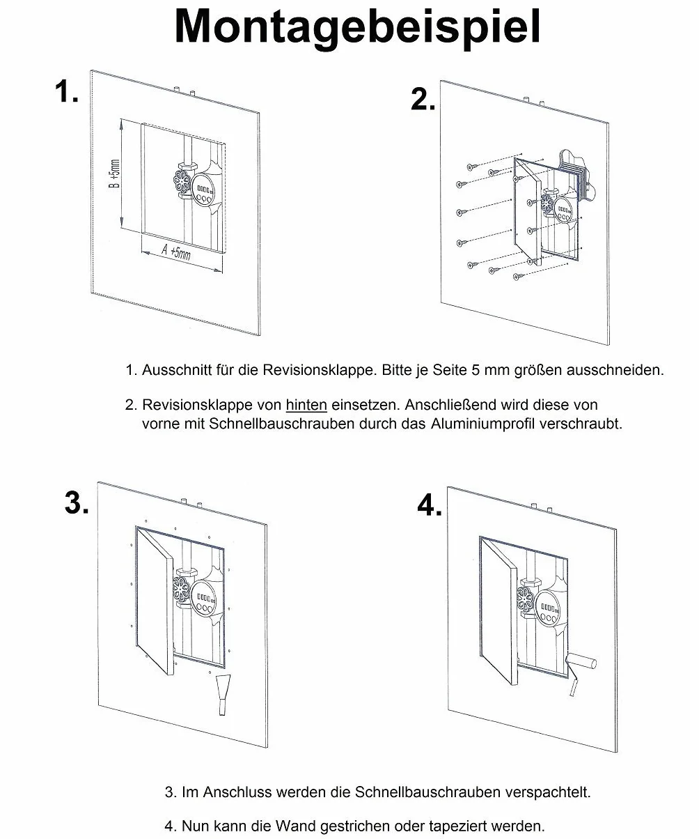 SYSTERM Revisionsklappe 400x600mm Gipskarton 12,5mm KRAL13 Revisionstür Revision Wartungstür 40x60cm Wartung Reinigungsklappe Wartungsöffnung mit Aluminium-Rahmen Feuchtraumgeeignet grün Trockenbau