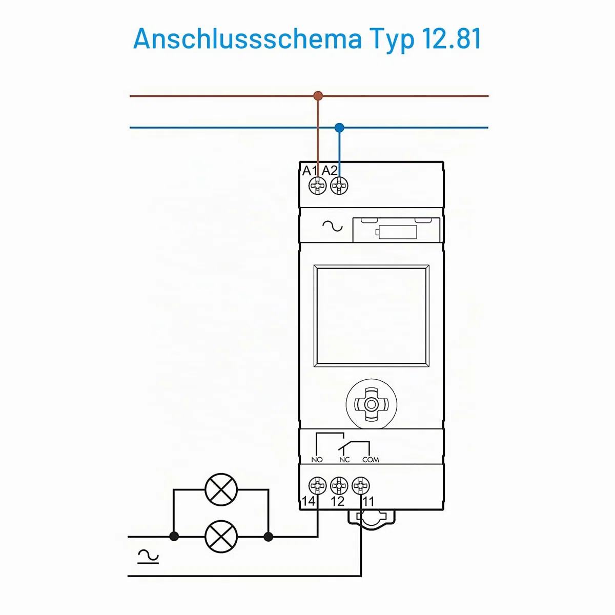 Finder 12.81.8.230.0000 ASTRO-Zeitschaltuhr mit Astroprogramm 1 Kanal NFC