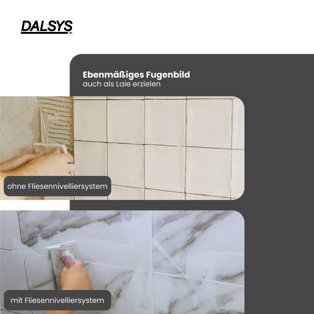 Fliesen Nivelliersystem, 2mm, Set: 1300tlg., 1000 Laschen + 300 Hauben, Verlegehilfe Set, Fliesenleger Werkzeug, Fliesenkeile Kunststoff, Abstandshalter Fliesen, Verlegesystem
