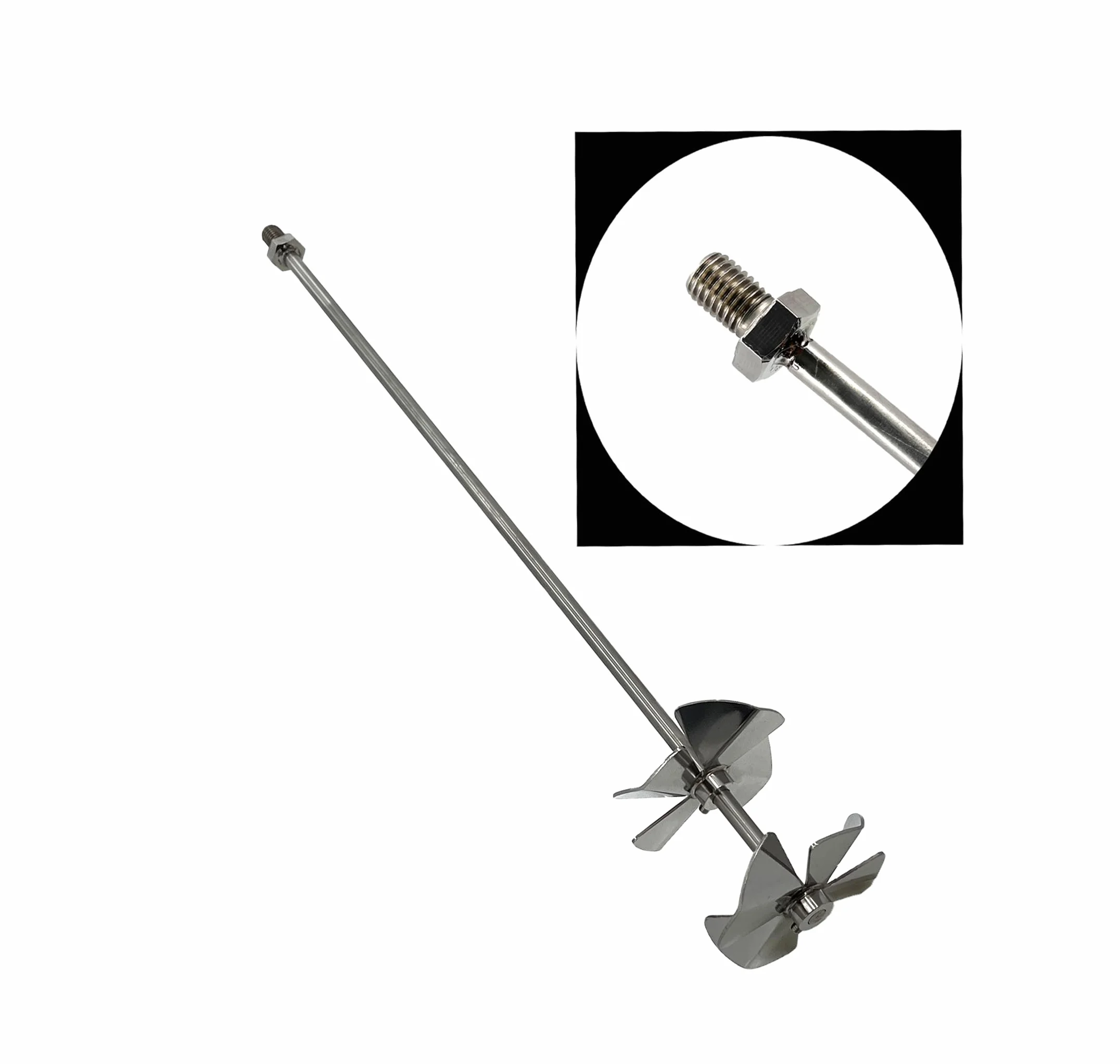 Honigrührer Rührpropeller mit M14 Gewinde zur Herstellung vom cremigen Honig Funktion wie Rapido Rasant Edelstahl