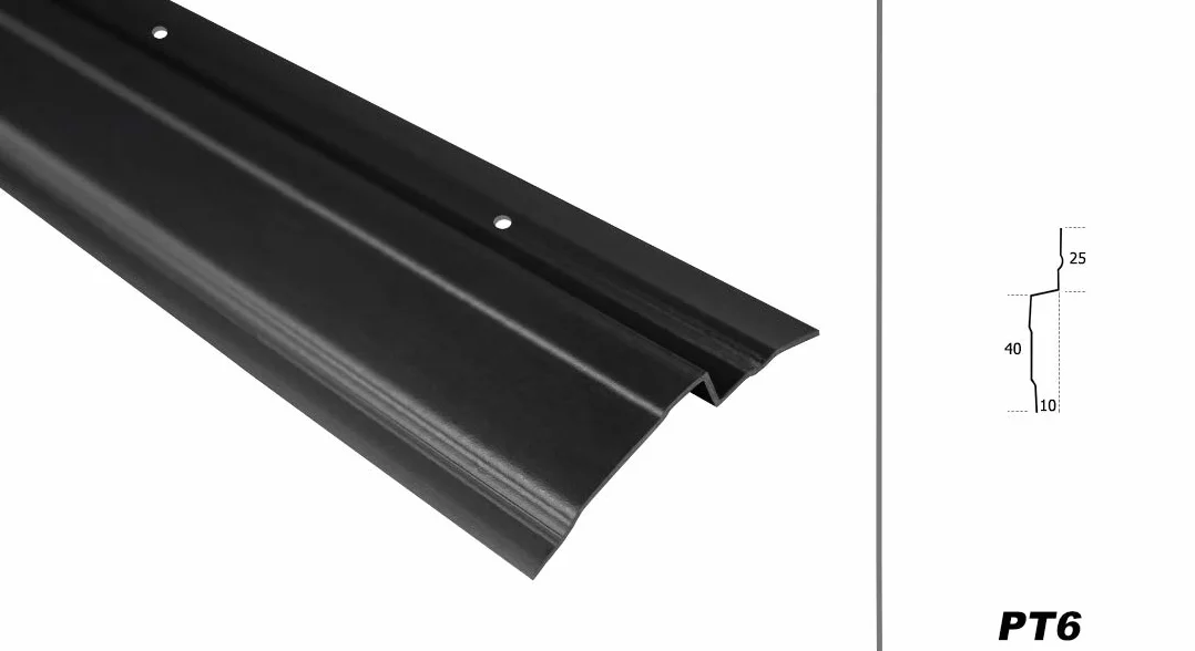 LEMAL Noppenbahn Abschlussprofil PT6, PVC Kunststoff anthrazit, Halteleiste Noppenfolie Mauerschutz (20 Meter / 10 Leisten) - Abdeckprofil Noppenbahnen