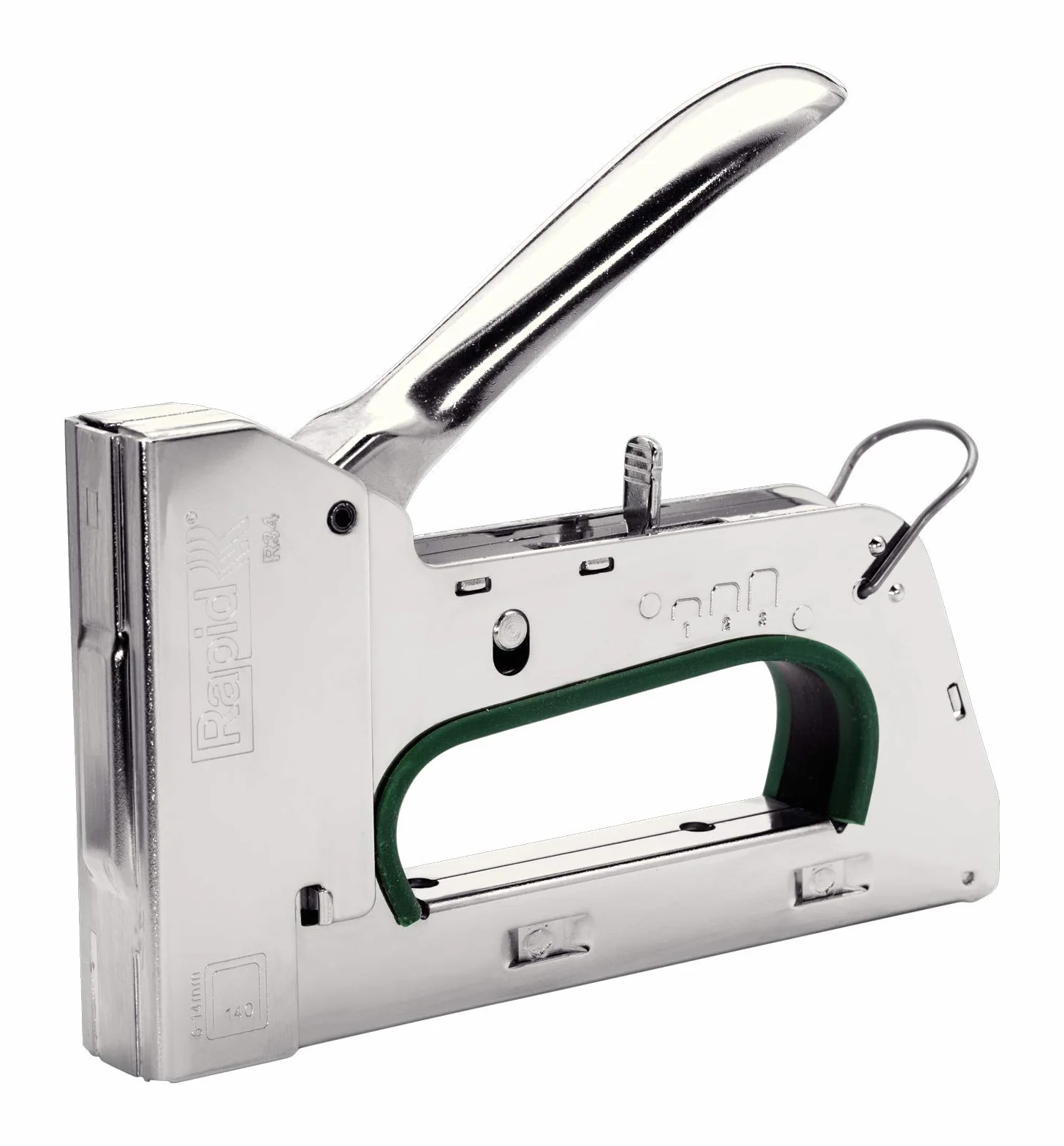 Rapid R34 Handtacker - Kompakter Tacker aus Stahl für Folien und Isolierungen, für Typ 140 Klammern (6-14 mm), Ergonomisch, Rückschlagfrei