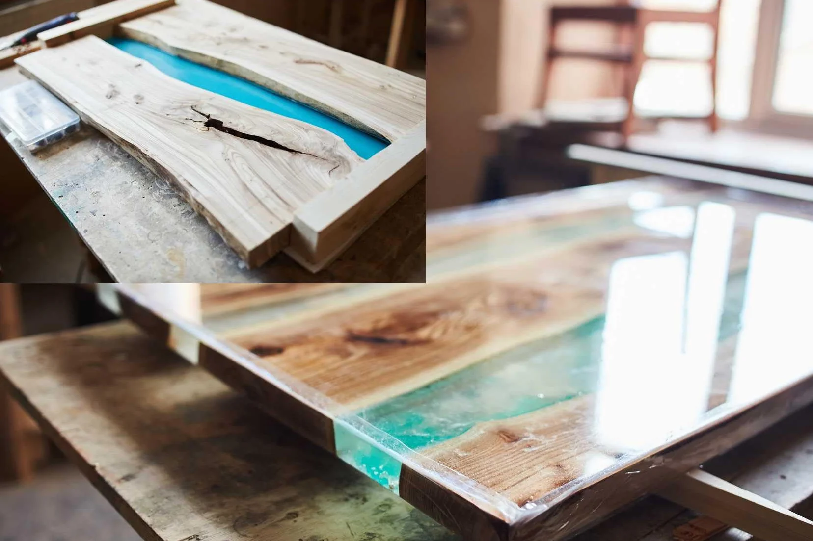 4,5kg Epoxidharz 2K Harz mit Härter EP Laminierharz in Profi Qualität Glasklar und geruchsarm Gießharz Epoxy UV Stab. für Holz Tisch Boden Aquarium Terra Formenbau GFK DIPOXY-2K-700