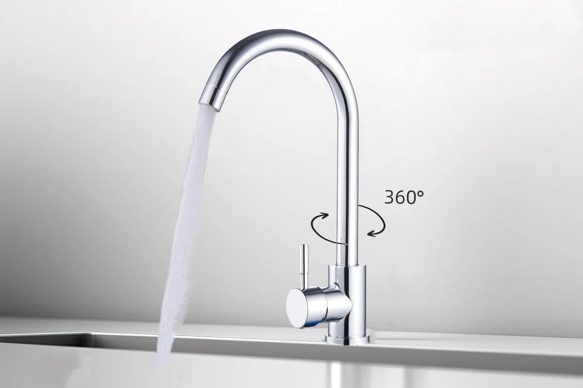 Faizee Home | Edelstahlspüle 76x44 cm – Hochwertige Einbauspüle für die Küche | Mit Armatur & Siphon-Set | Pflegeleichtes Spülbecken für moderne Küchen