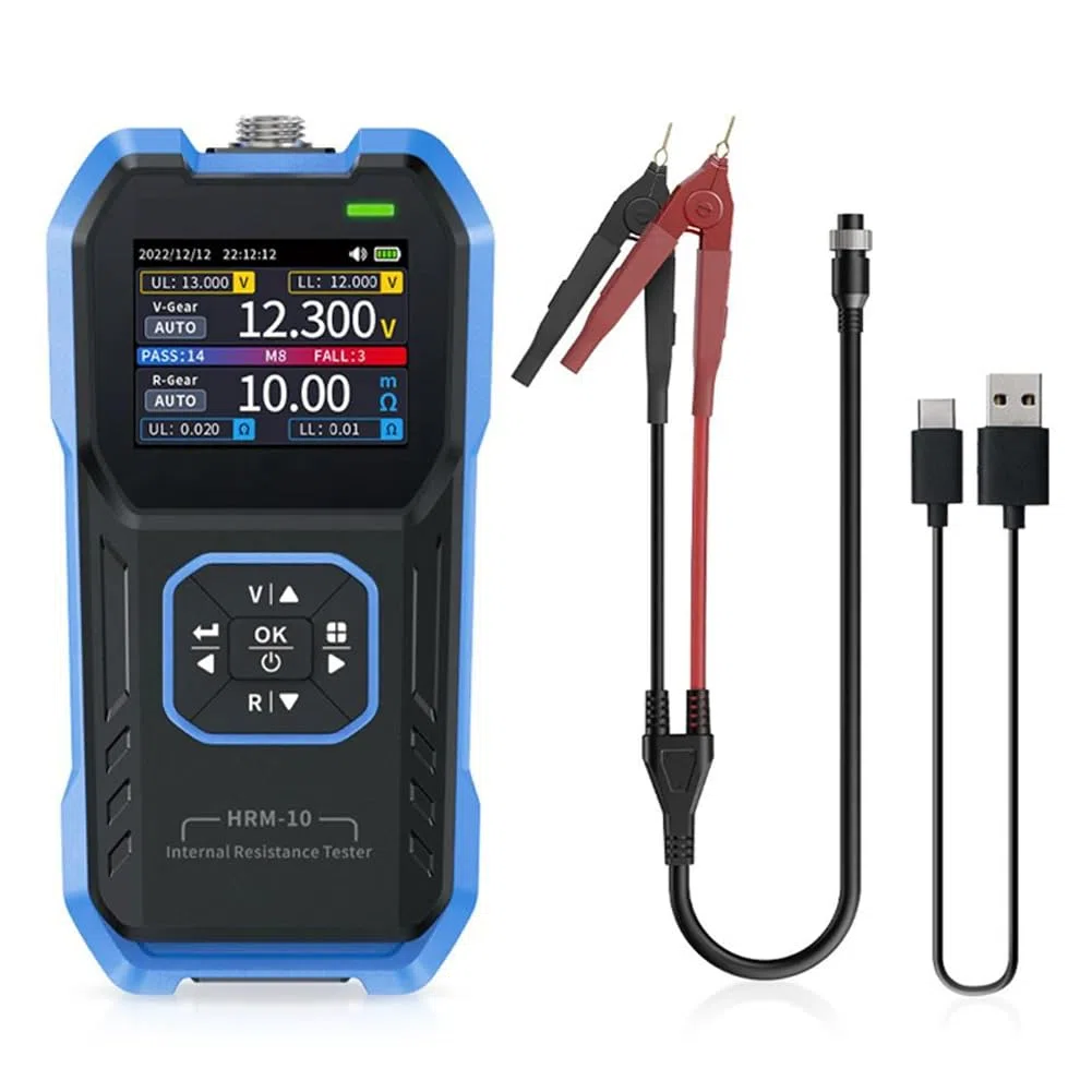 DollaTek Widerstandstester Hochpräziser Innenwiderstandstester Lithiumbatterie-Innenwiderstandsmessgerät 0 V-± 100 V 0-200 Ω
