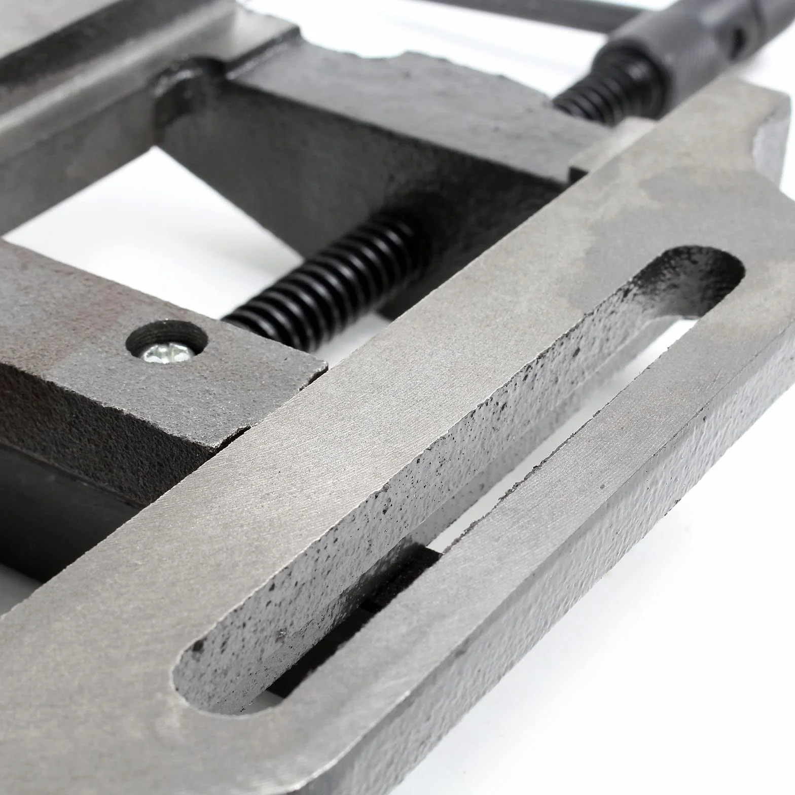 Wiltec Maschinenschraubstock 200 mm Backenbreite, Schraubstock für Werkstatt, Bohrmaschinenschraubstock als Spannwerkzeug