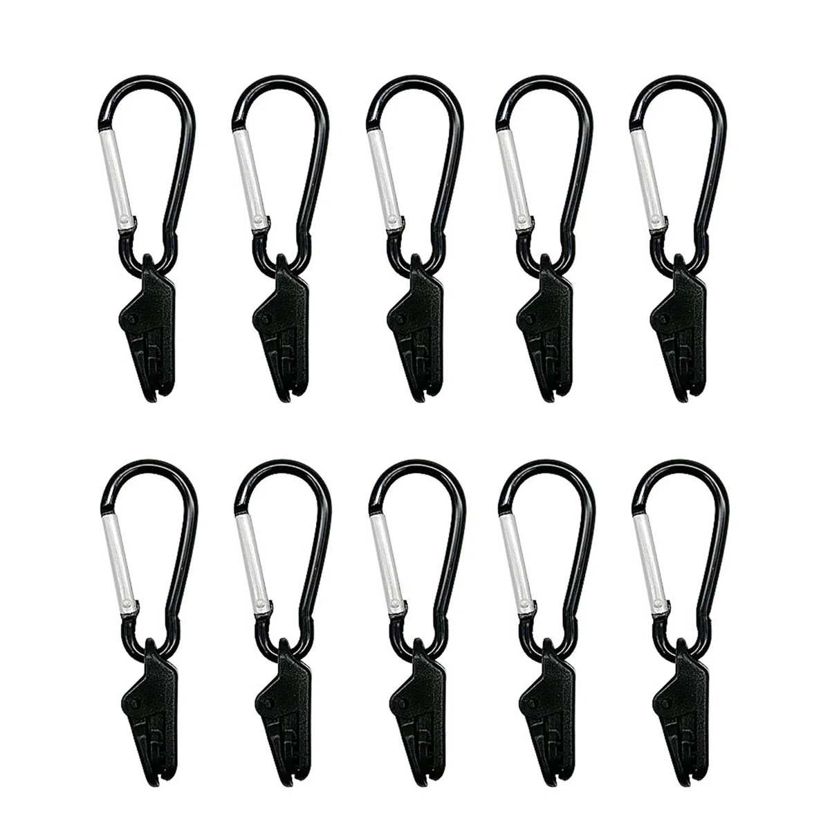 10pcs Outdoor Camping Zeltclips Markisen Planen Klemme Windschutz Tarpaulin Markisenklammern Ziehen Sie Den Schloss Mit Karabiner Fest