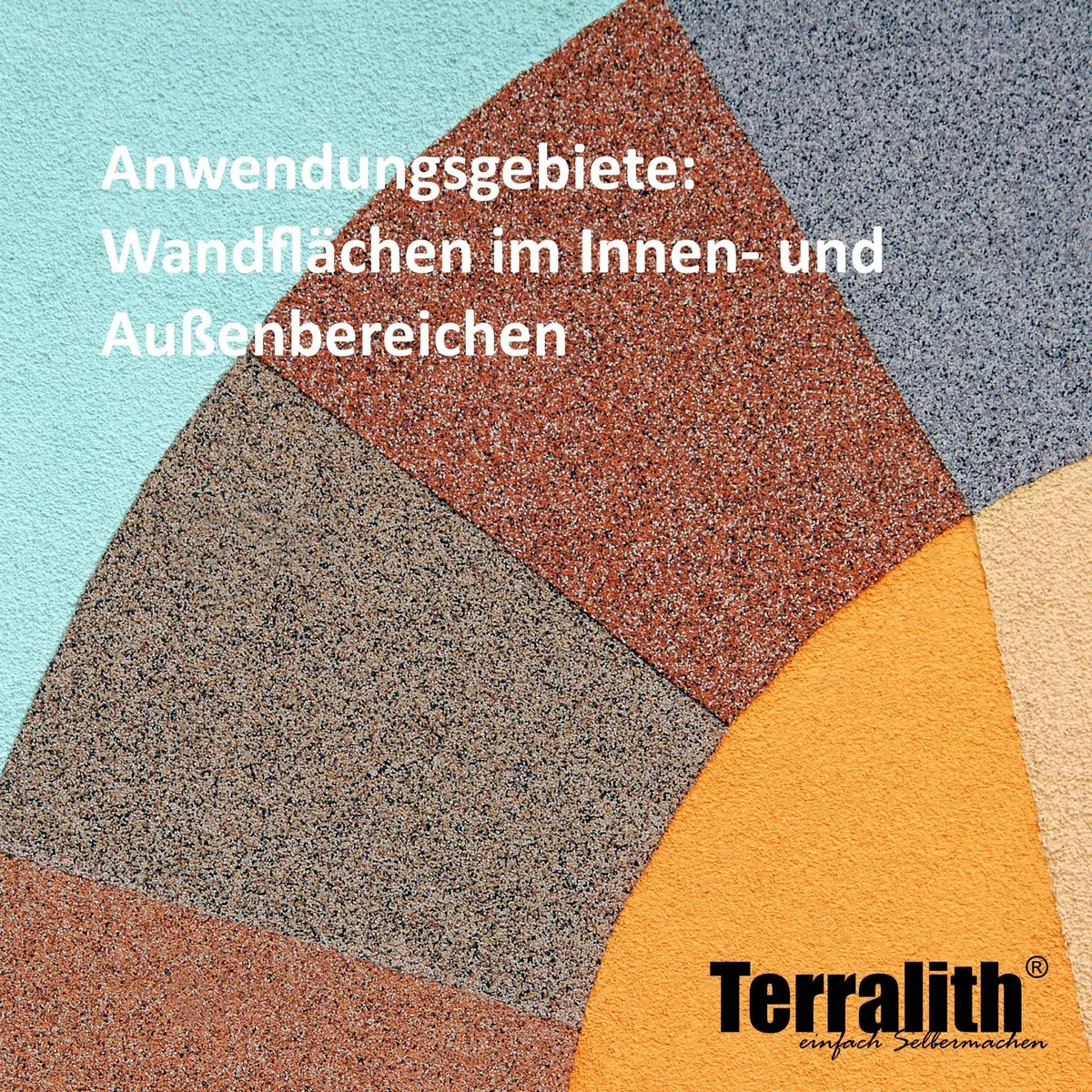 Terralith Buntsteinputz 14kg in anthazit, Sockelputz für Innen und Außen mit Reinacrylat Bindemittel aus Naturstein, 1-2mm Körnung (BSP38)