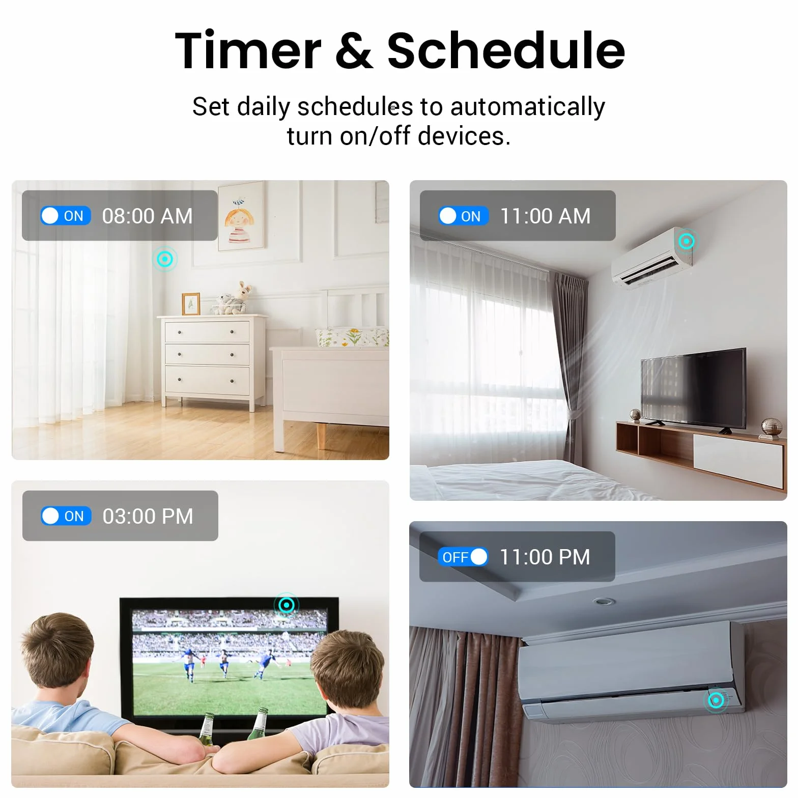 Broadlink RM MAX Smart Home Hub – Universalfernbedienung mit 2.4GHz Wi-Fi & BLE, IR-/RF 433MHz Hub für TV, Klimaanlage & Jalousien, kompatibel mit Alexa & Google Home