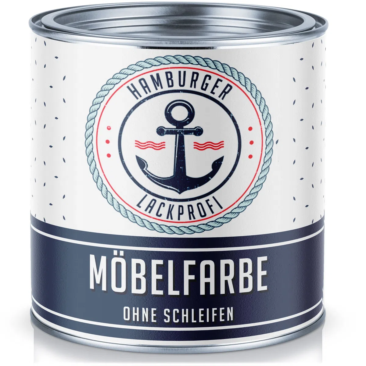 Hamburger Lack-Profi Möbelfarbe MATT Schwarz RAL 9005 Schwarz Möbellack ohne schleifen für Holz und Metall - für Innen & Außen (1 L)