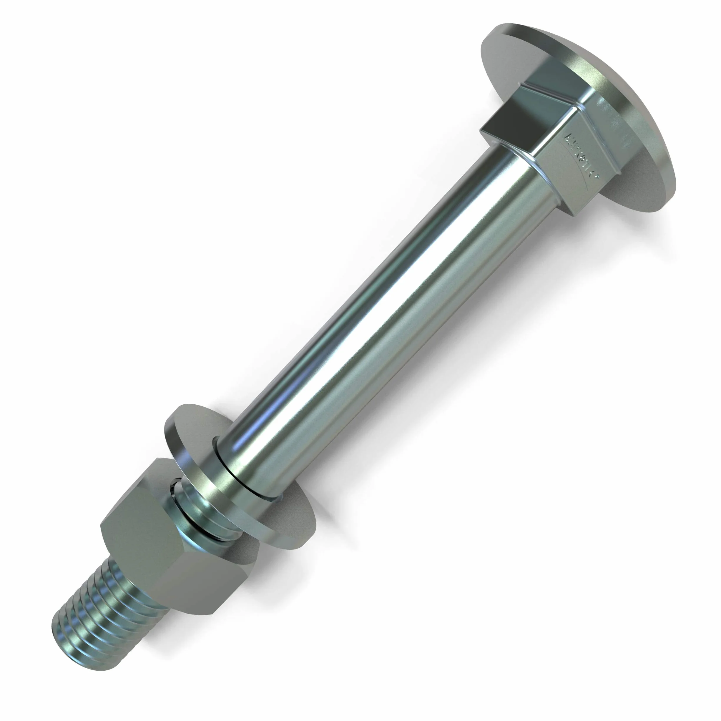 50 Stück Schlossschrauben M10 x 200 Flachrundkopfschrauben + Muttern und U-Scheiben Länge 30-200mm Auswahl: 50x M10x200