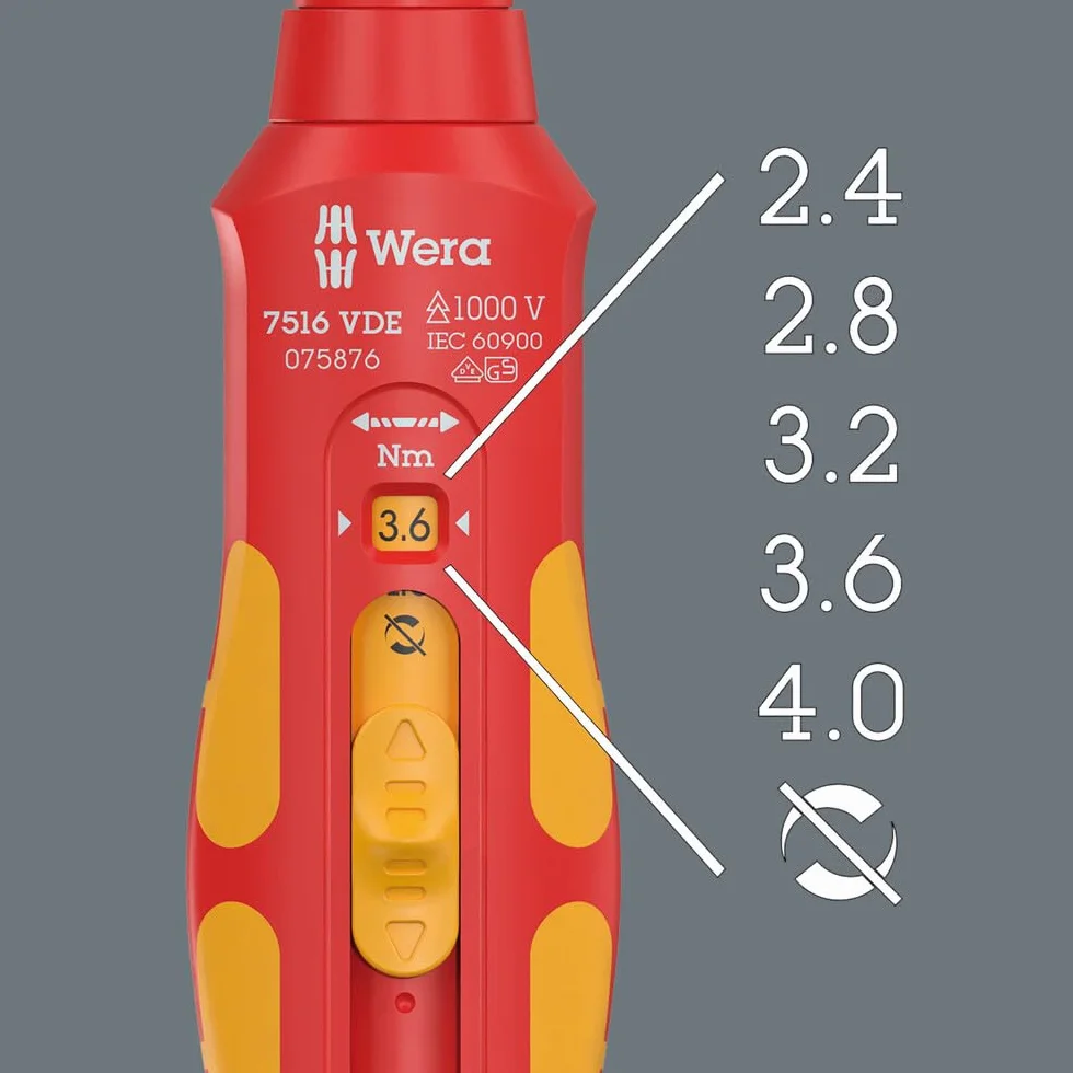 Wera 05075876001 7516 VDE Kraftform Safe-Torque Speed Drehmomentschraubendreher