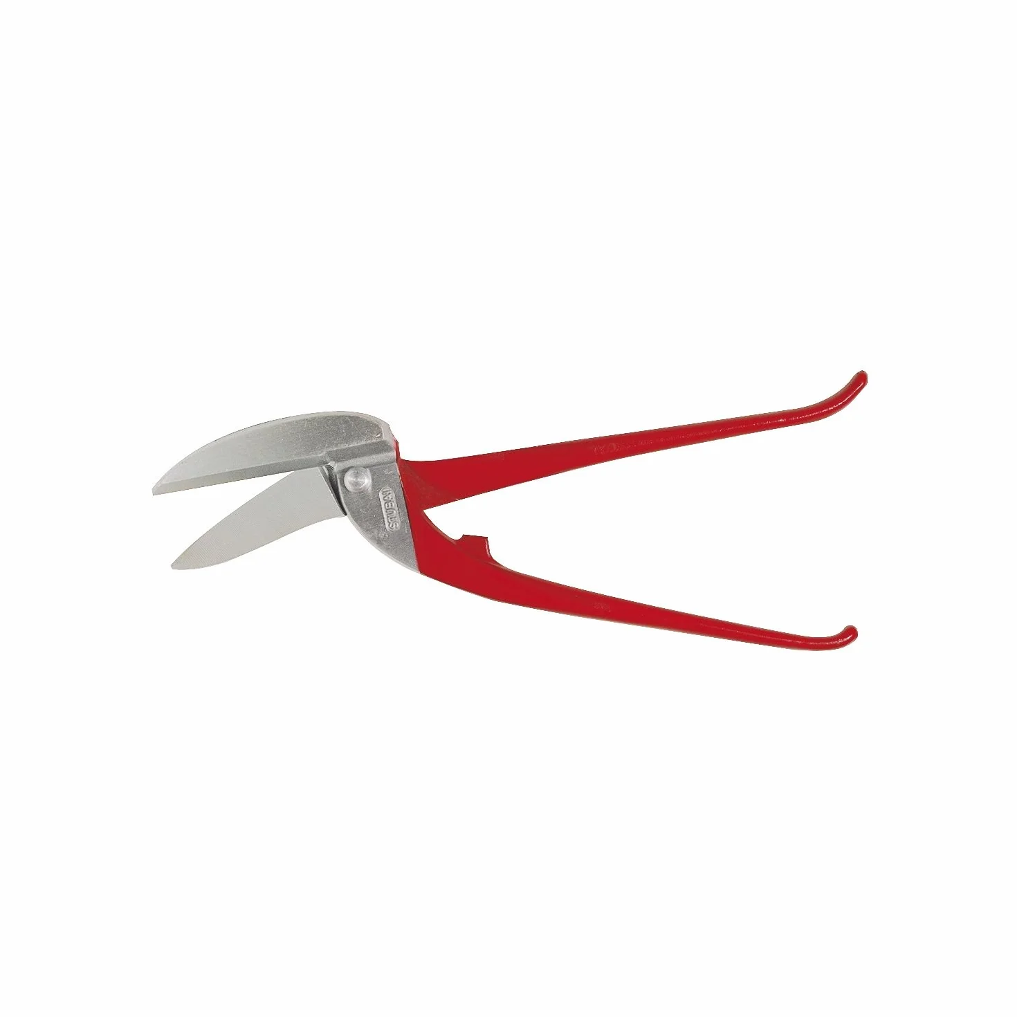 STUBAI DURCHLAUFSCHERE 350 mm | Spezialschere für lange, gerade Schnitte in Blech, Zink und Aluminium | lackierte Griffe | induktiv gehärtet 60–62 HRC | 800 g