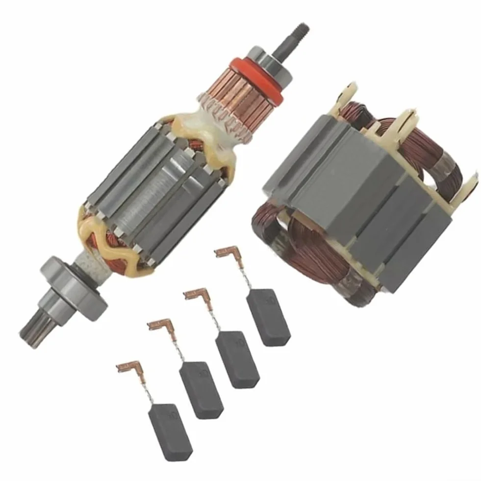 Elektrowerkzeug Ersatzteile Set mit Stator und 4 Kohlebürsten für Makita HR4001C HR4010C HR4011C HR4003C HR4013C Ersatz für 513633-7 625758-6 CB350