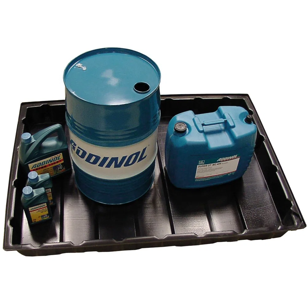 HDPE Auffangwanne 124cm x 84 cm x 13cm | Lagerwanne passend für Europalletten | gegen viel Chemikalien beständig | Öl Auffangwanne