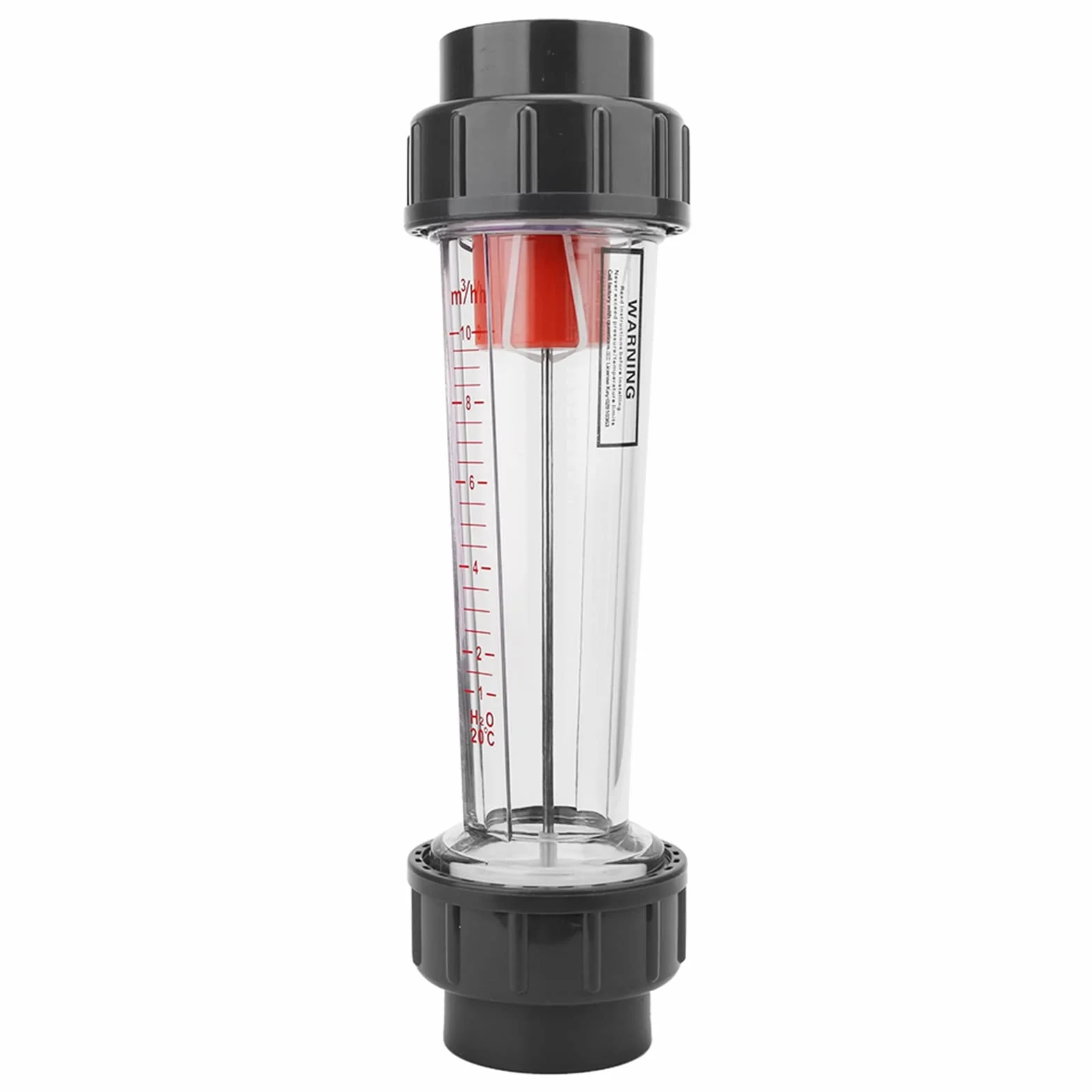 Durchflussmesser vom Typ Schalttafeleinbau, LZS-50 (D) Flüssigkeitsdurchflussmesser vom Typ Kunststoffrohr Hochgenauer Wasserdurchflussmesser 1-10 m³/h Bereich Wasserdurchflussmesser für Sauerstoff-Lu