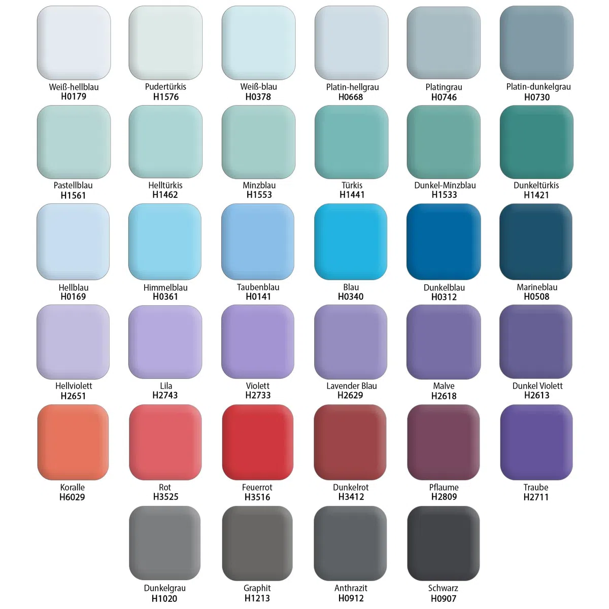 Latexfarbe 2L Marineblau – Matte Innenfarbe für Wand & Decke, Klasse 3, Hohe Deckkraft, Scheuerfest