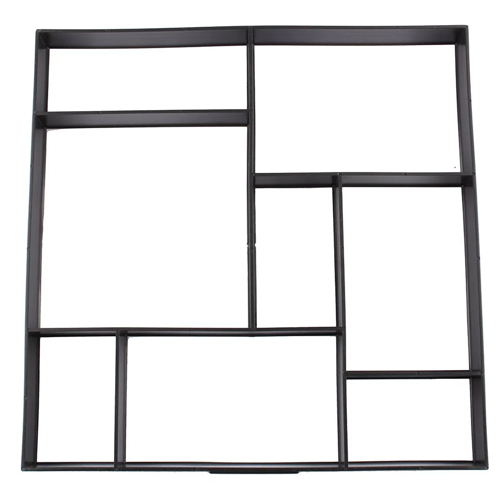 GOTOTOP Betonform Pflaster-Gussformen, Schablonen für Weg- und Terrassenfliesen, Garten Betonform für Ziegel und Zement, 50 x 50 x 4,5 cm