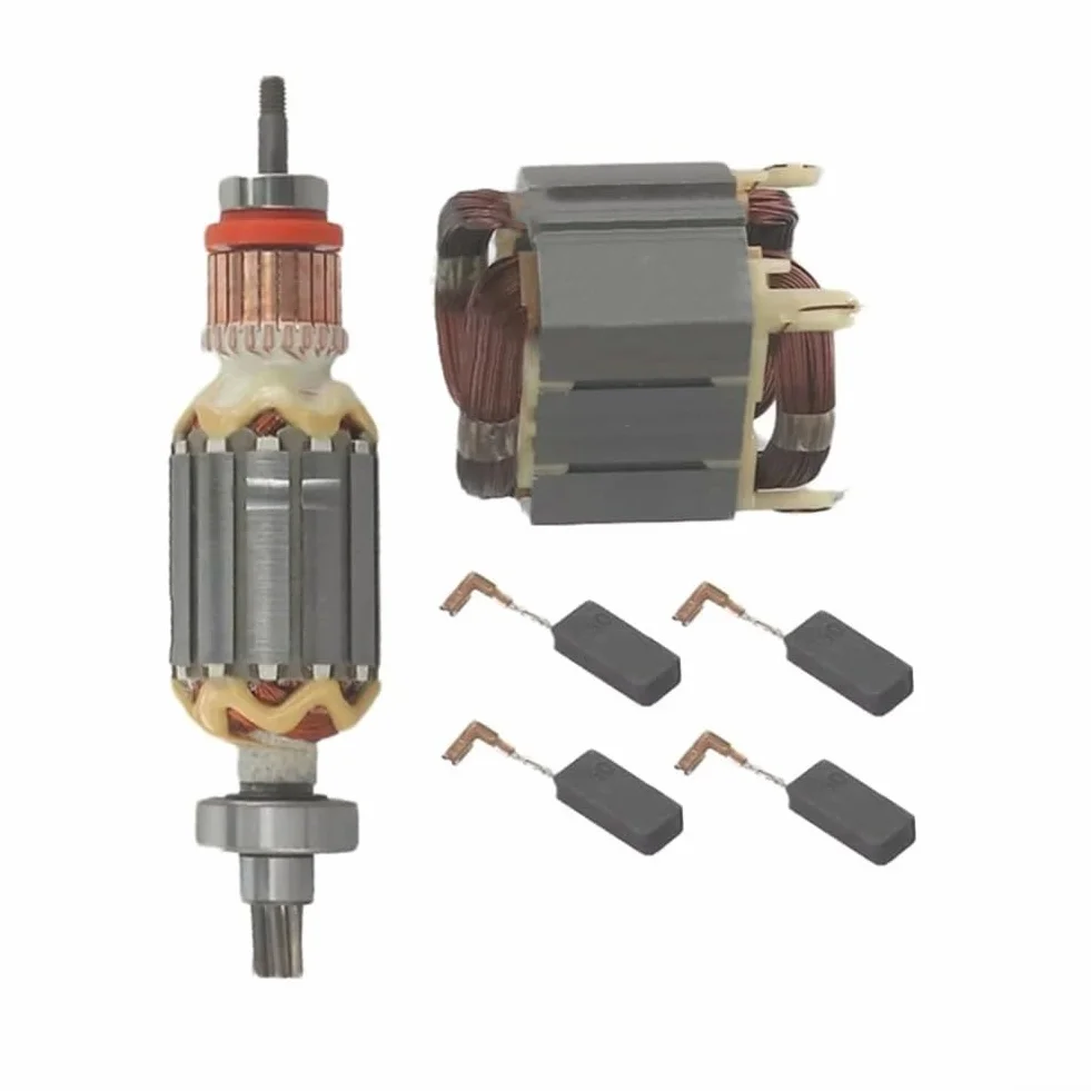 Elektrowerkzeug Ersatzteile Set mit Stator und 4 Kohlebürsten für Makita HR4001C HR4010C HR4011C HR4003C HR4013C Ersatz für 513633-7 625758-6 CB350