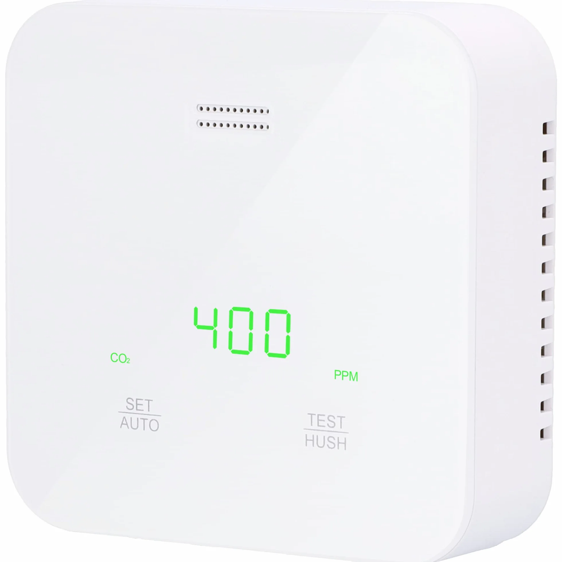 UNITEC CO2 Messgerät, Kohlendioxiderkennung, Temperatur- und Feuchtigkeitserkennung, mit Ampelanzeige und Sprachalarm, CE Kennzeichen