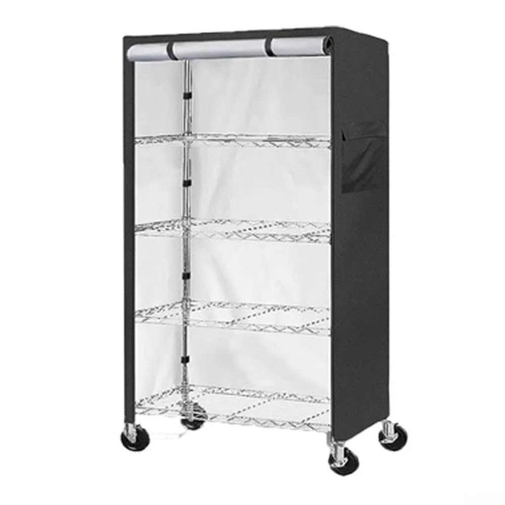 Draht-Regalabdeckung, 420D, strapazierfähig, staubdicht, für den Außenbereich, Standregal-Abdeckungen, 92 x 46 x 183 cm