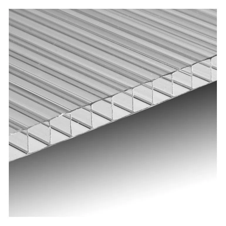 Polycarbonat Hohlkammerplatte Stärke 10 mm 200 x 98 cm transparent