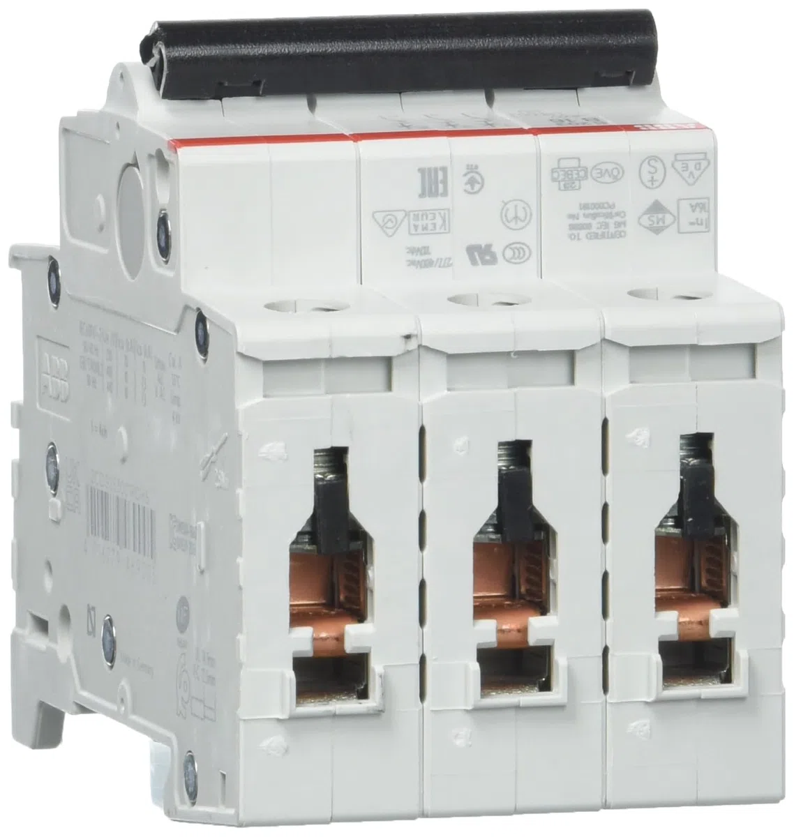 ABB S200 MCB Leitungsschutzschalter Typ B, 3-polig 16A 400V, Abschaltvermögen 6 kA System Pro M Compact (Packung mit 2)