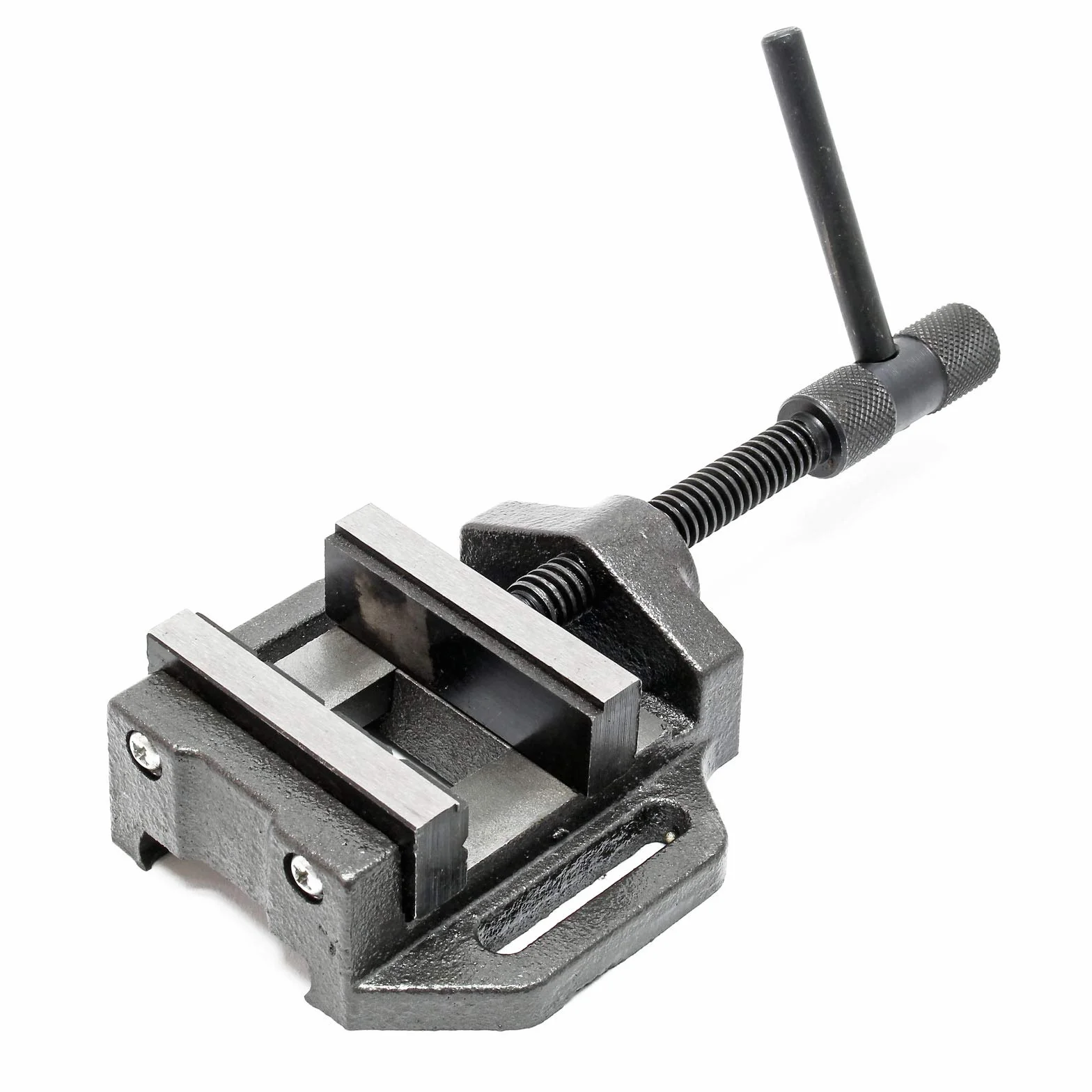 Wiltec Maschinenschraubstock 200 mm Backenbreite, Schraubstock für Werkstatt, Bohrmaschinenschraubstock als Spannwerkzeug