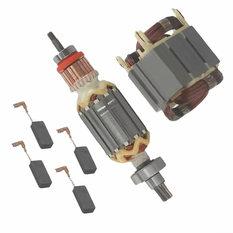 Elektrowerkzeug Ersatzteile Set mit Stator und 4 Kohlebürsten für Makita HR4001C HR4010C HR4011C HR4003C HR4013C Ersatz für 513633-7 625758-6 CB350